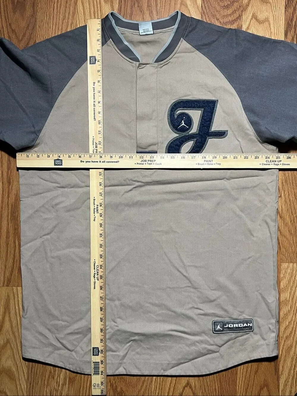 Vintage Jordan Nike Pullover Baseball Henley Jersey XL